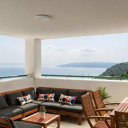 Apartment Ferienwohnung Mit Privat Pool Und Dachterrasse Mit Whirlpool Und Meerblick